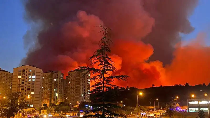 Bursa’da Yangın Felaketi: Şehirde Korku Dolu Anlar