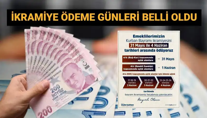 Emekliler Bayram İkramiyelerini Alacak! Ödeme Tarihleri Açıklandı