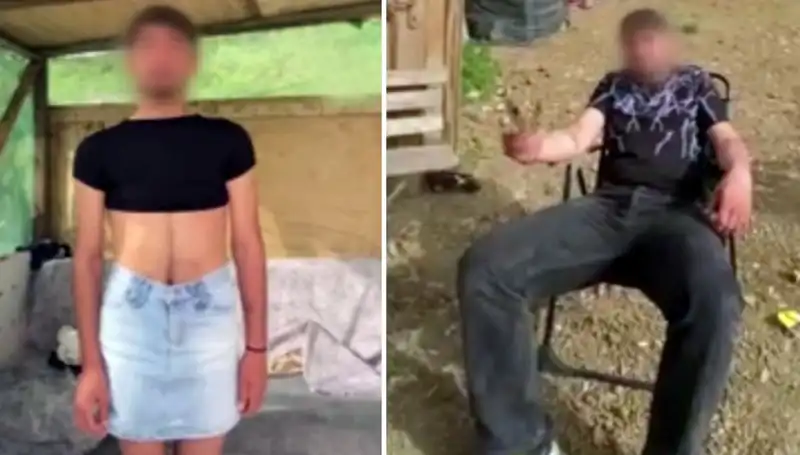 Hırsızları Yakalayan Vatandaşlar, Kadın Kıyafeti Giydirip Video Çekti!
