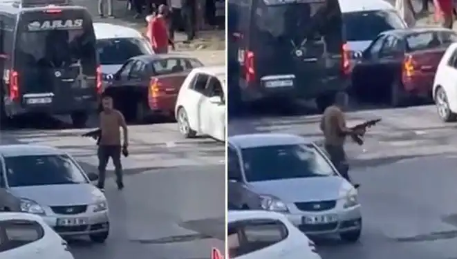 Başakşehir'de Pompalı Tüfekle Sokağa Çıkan Şahıs, Olay Yeri Korku Dolu Anlara Sahne Oldu